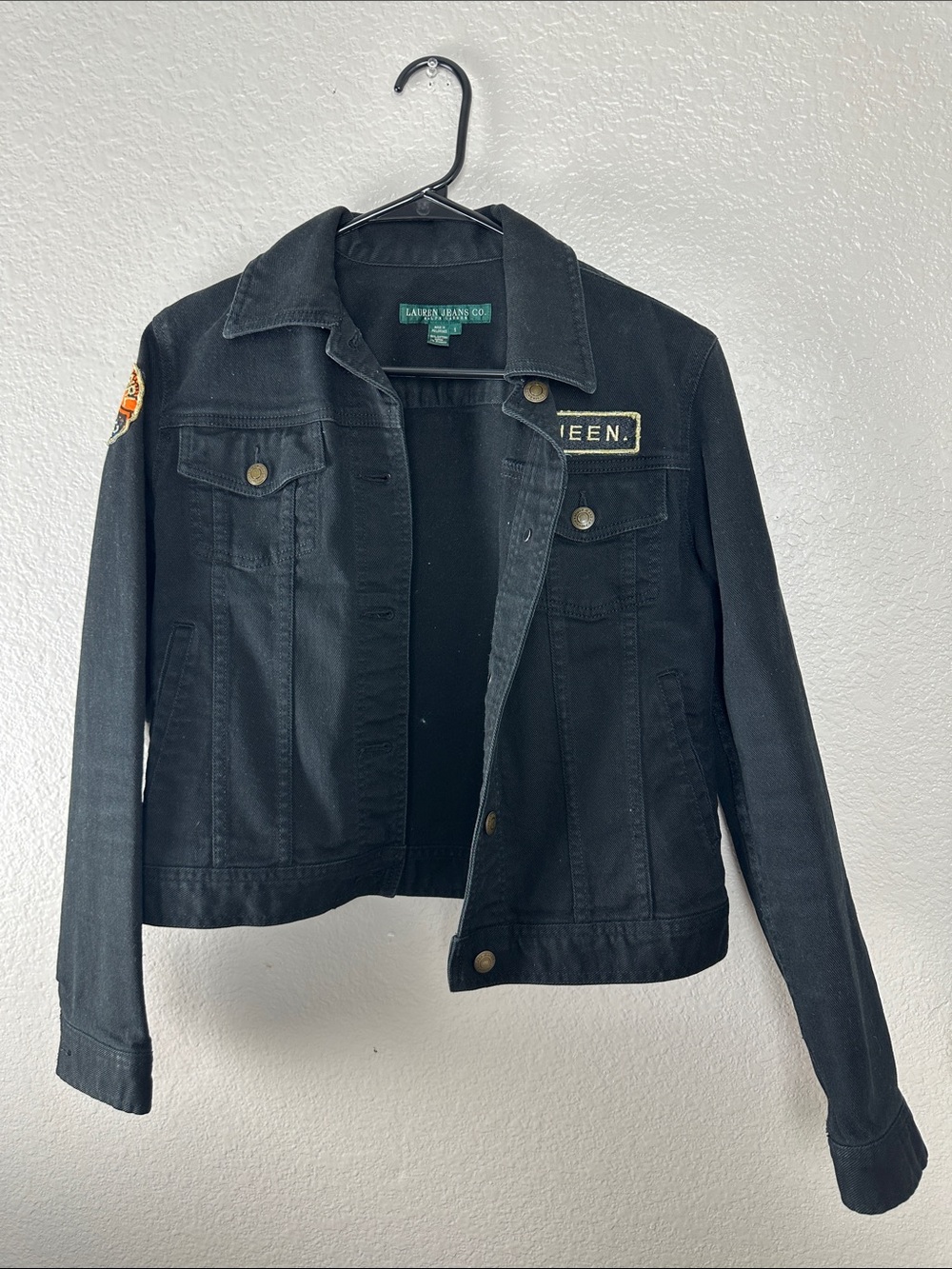 Lauren Ralph Lauren Women’s black Jean Jacket Size Small